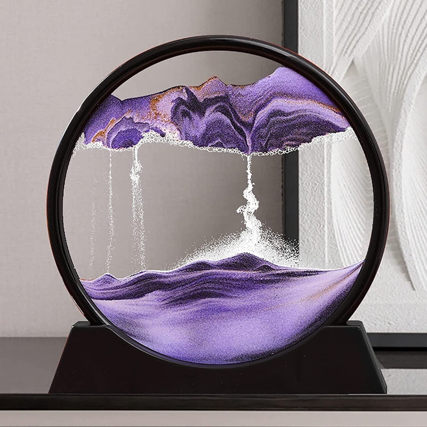3D Moving Sand Art Lamp With Stand | Sand Lamp For Room Decor