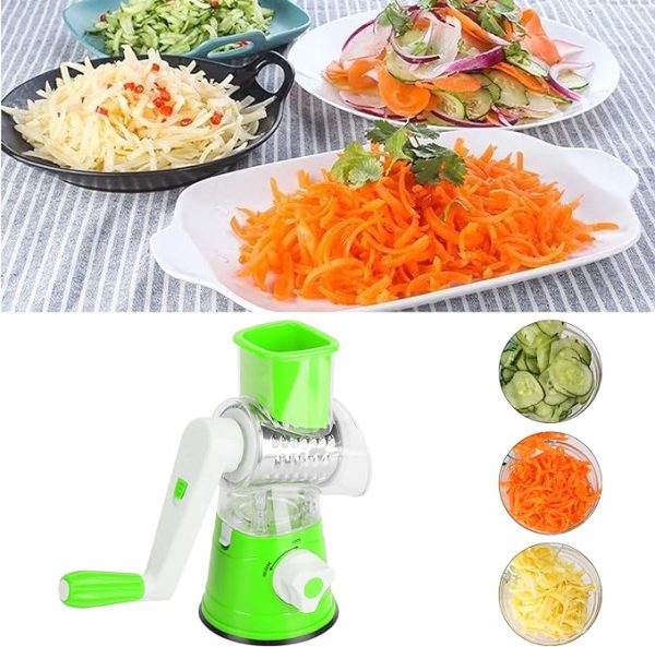 TableTop Drum Grater – Multi-Functional Manual Vegetable Cutter