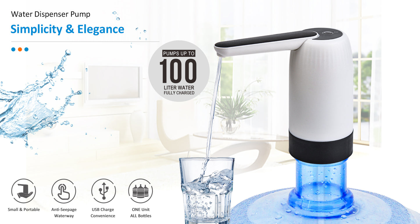 Portable Wireless Electric Water Bottle Pump Dispenser