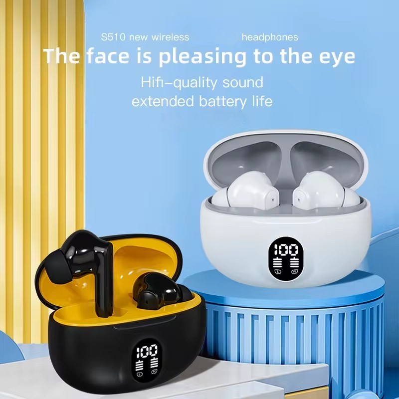 STERIO 895B Wireless Bluetooth Earbuds with LED Display