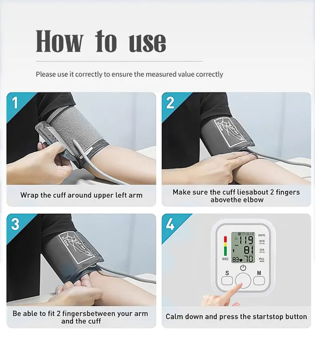Digital Blood Pressure Monitor – Fully Automatic