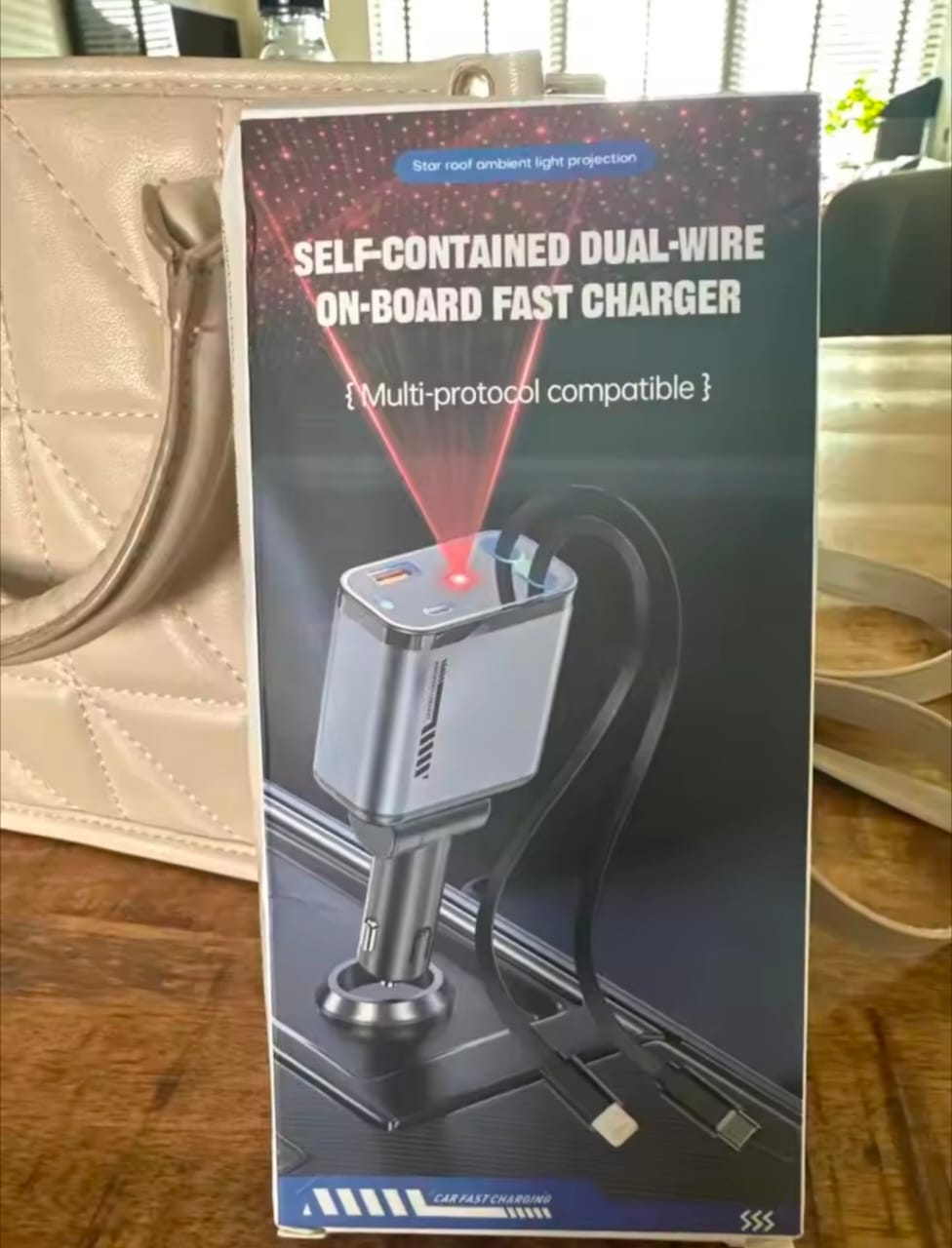 C6 4-In-1 Multi-Functional Car Charger with Star Light