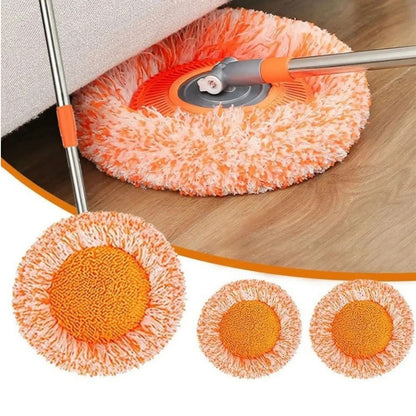 360° Rotating Microfiber Floor Mop with 5 ft Extendable Handle