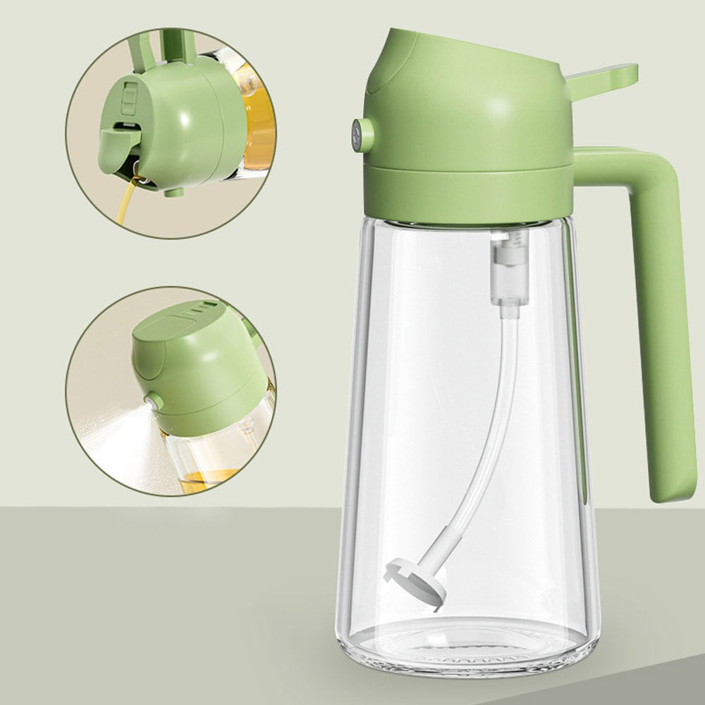 2-In-1 Oil Sprayer Bottle – 400ML (Best cooking item)