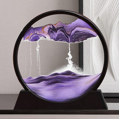 3D Moving Sand Art Lamp With Stand | Sand Lamp For Room Decor