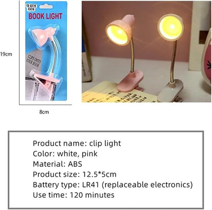 Mini Portable Book Light With Clip