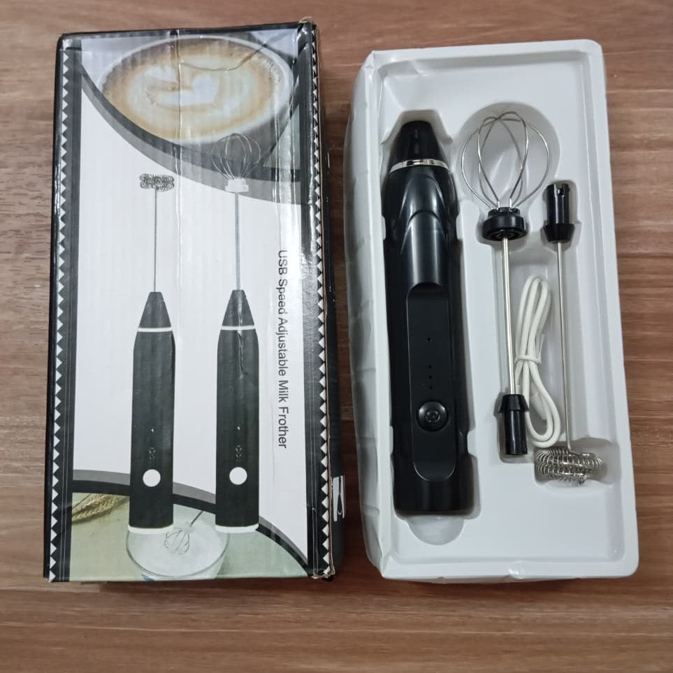 2 In 1 Electric Coffee Beater - Milk Frother And Egg Whisk -USB Rechargeable