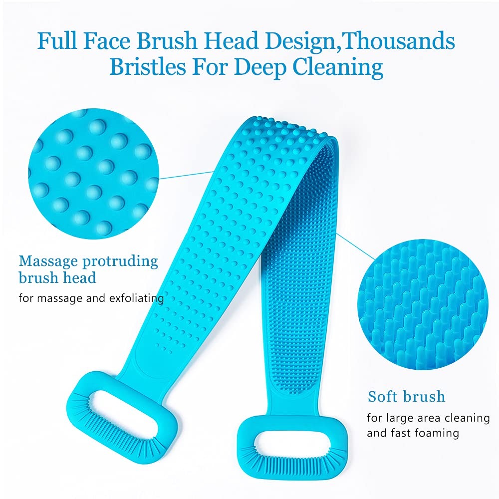 Combo Deal Of Silicone Back Scrubber And Silicone Bath Brush