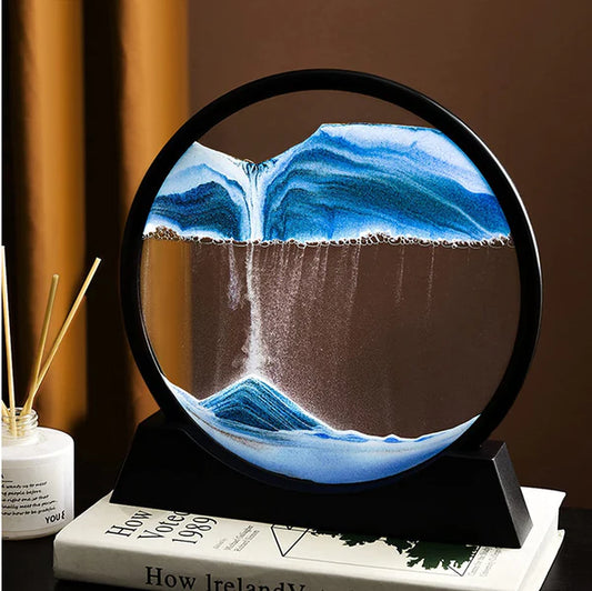 3D Moving Sand Art Lamp With Stand | Sand Lamp For Room Decor