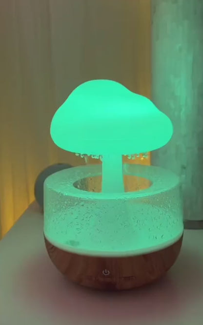 Rechargeable Cloud Rain Aroma Diffuser And LED Humidifier