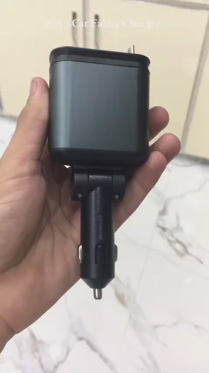 C6 4-In-1 Multi-Functional Car Charger with Star Light